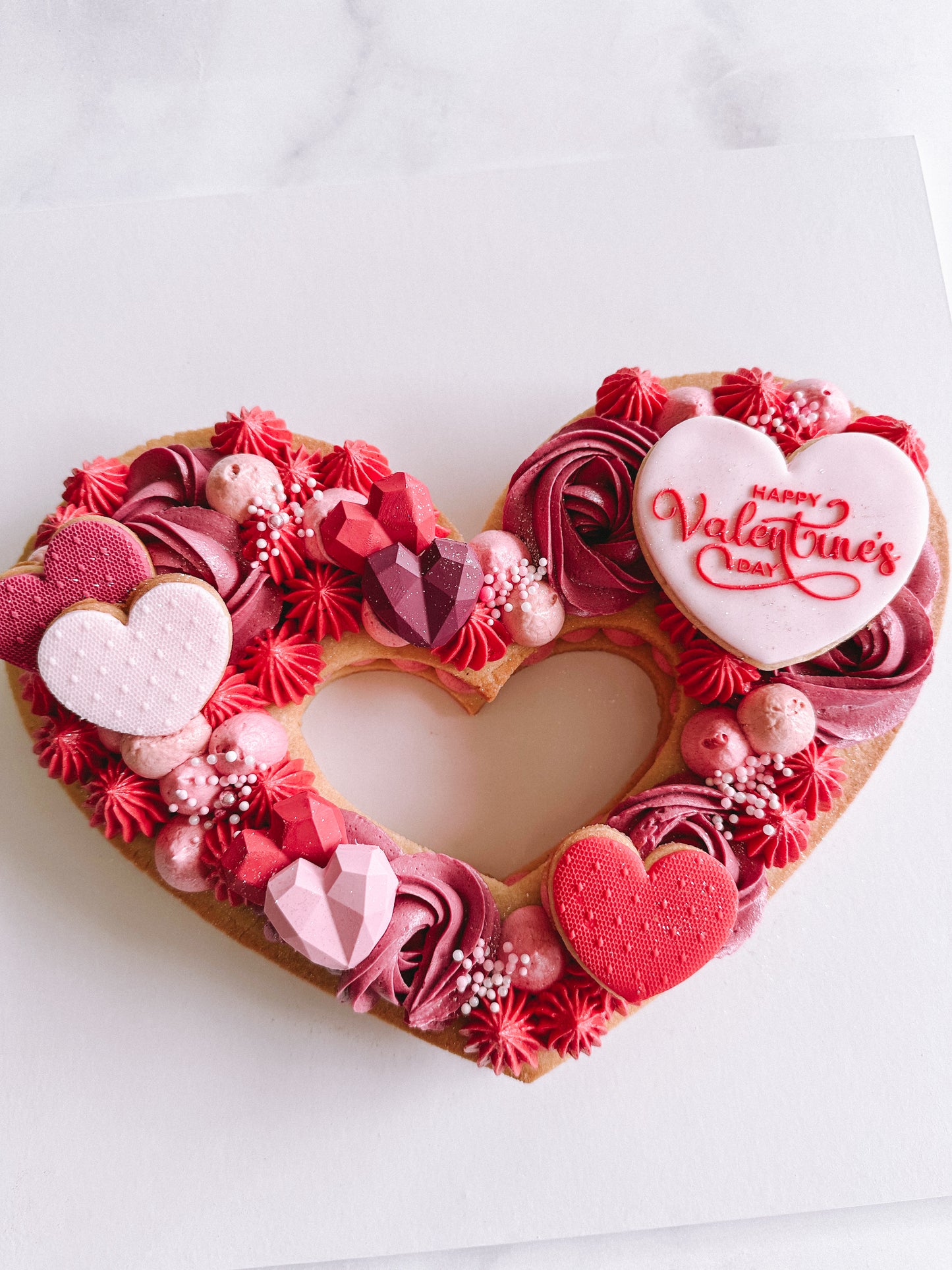 Heart Cookie Cake