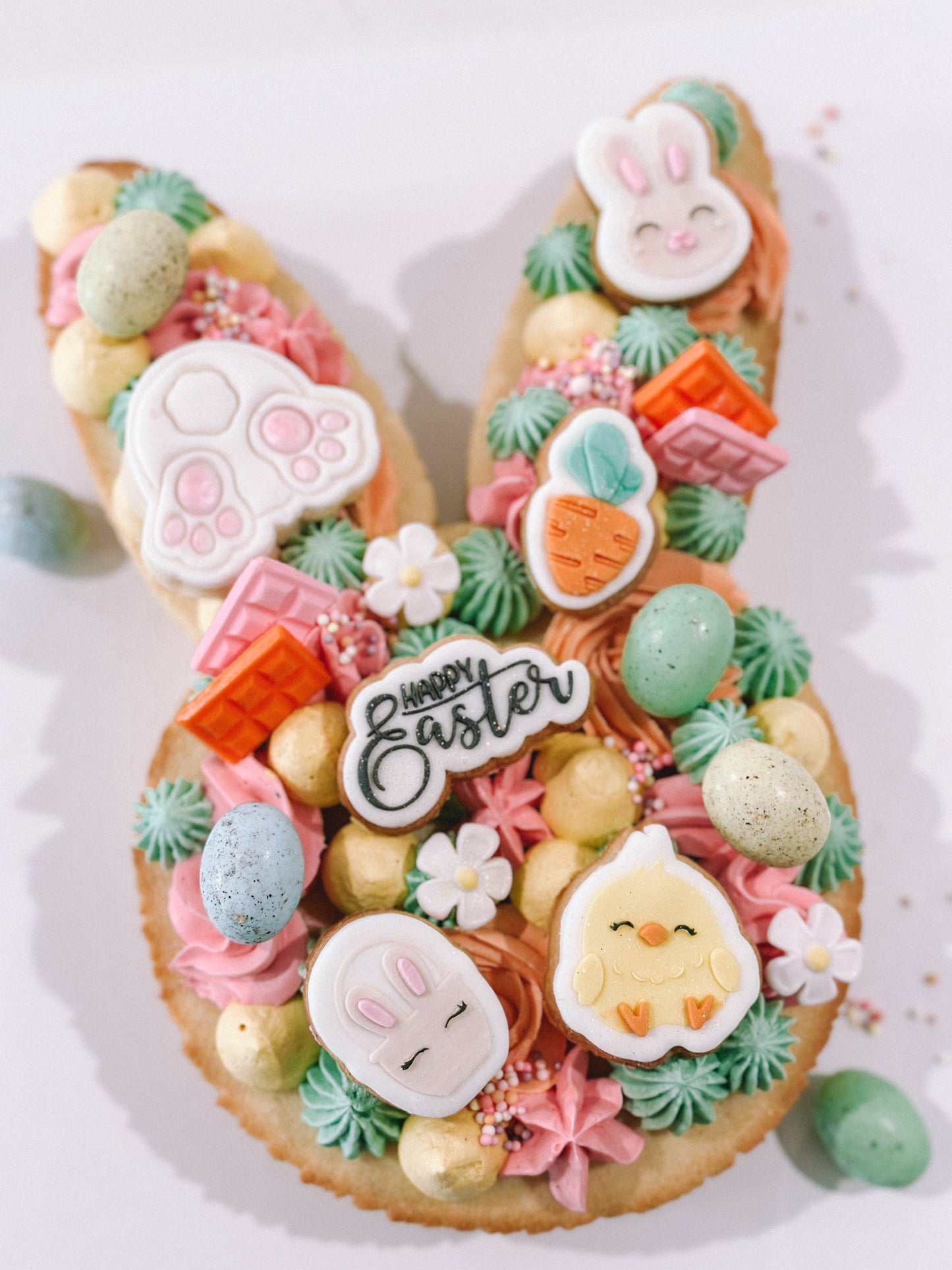 Easter Bunny Cookie Cake
