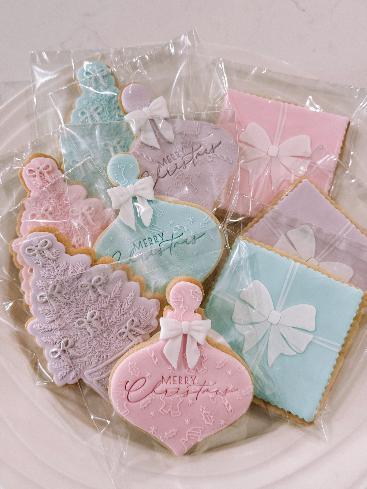 Pastel Christmas Cookie Set 20 Pack