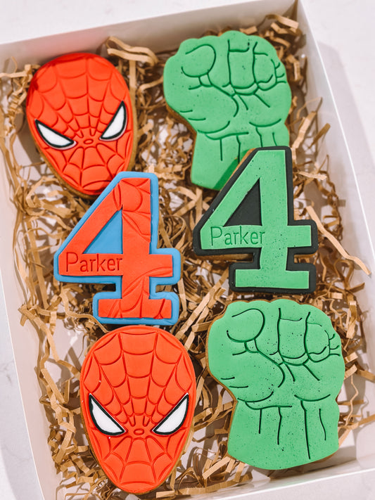 Spiderman & Hulk Birthday Box