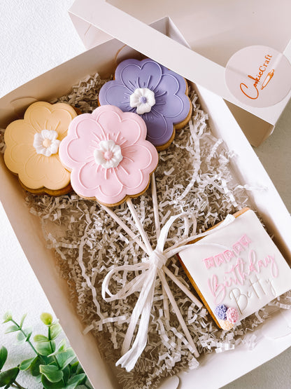 FLOWER COOKIE POPS